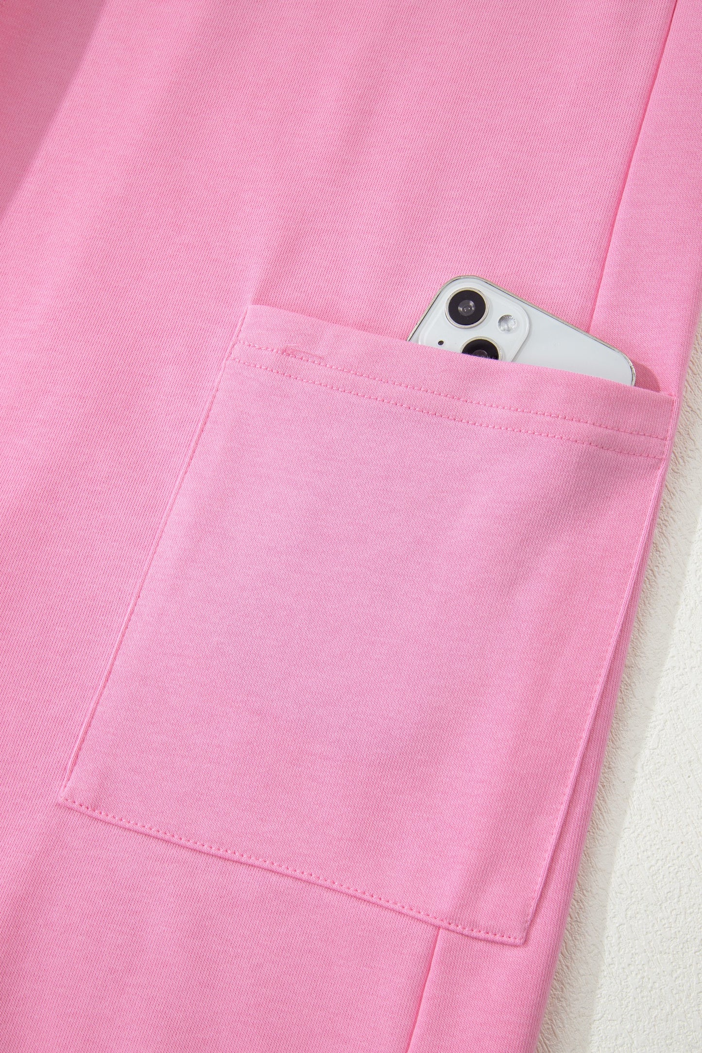Solid Pink Oversized Romper