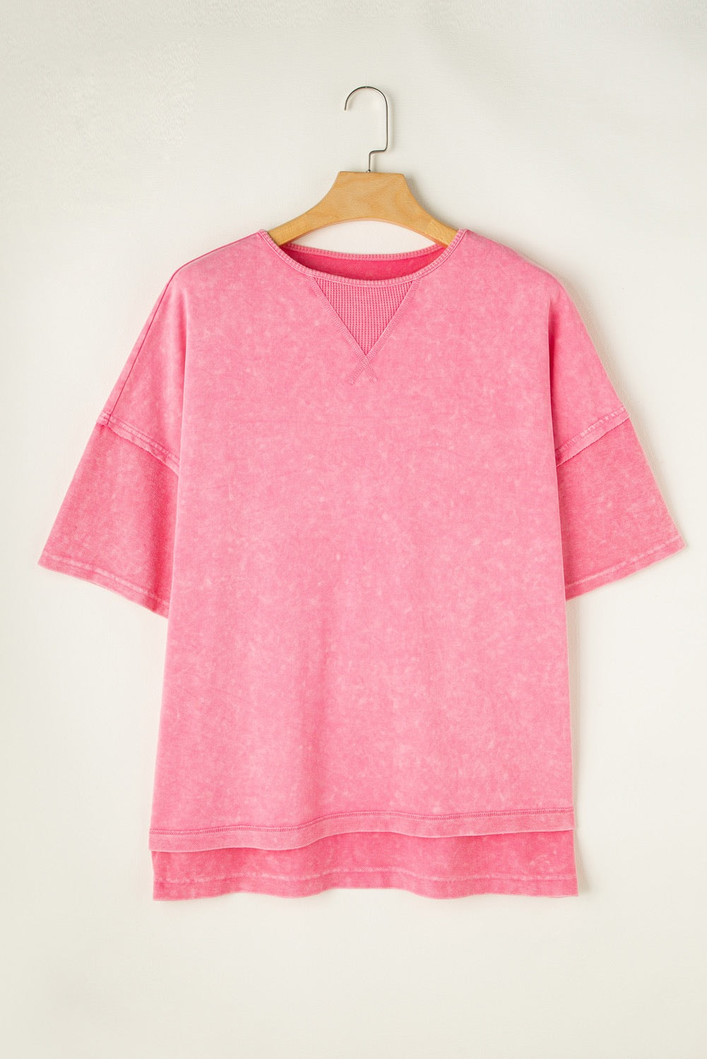 Plus Strawberry Pink Mineral Wash Tee
