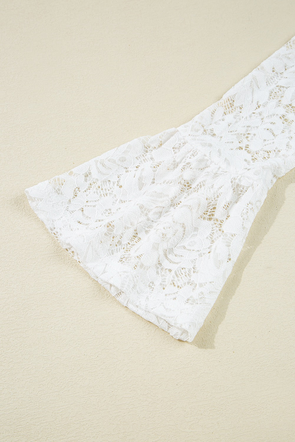 White Lace Long Sleeve Top