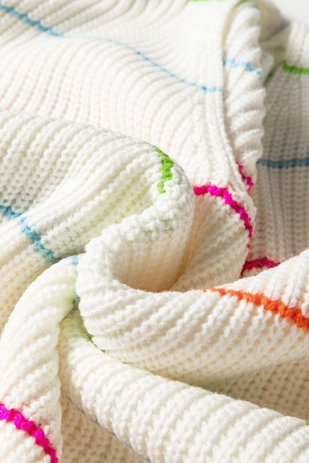 Colorful Striped Long Sleeve Top