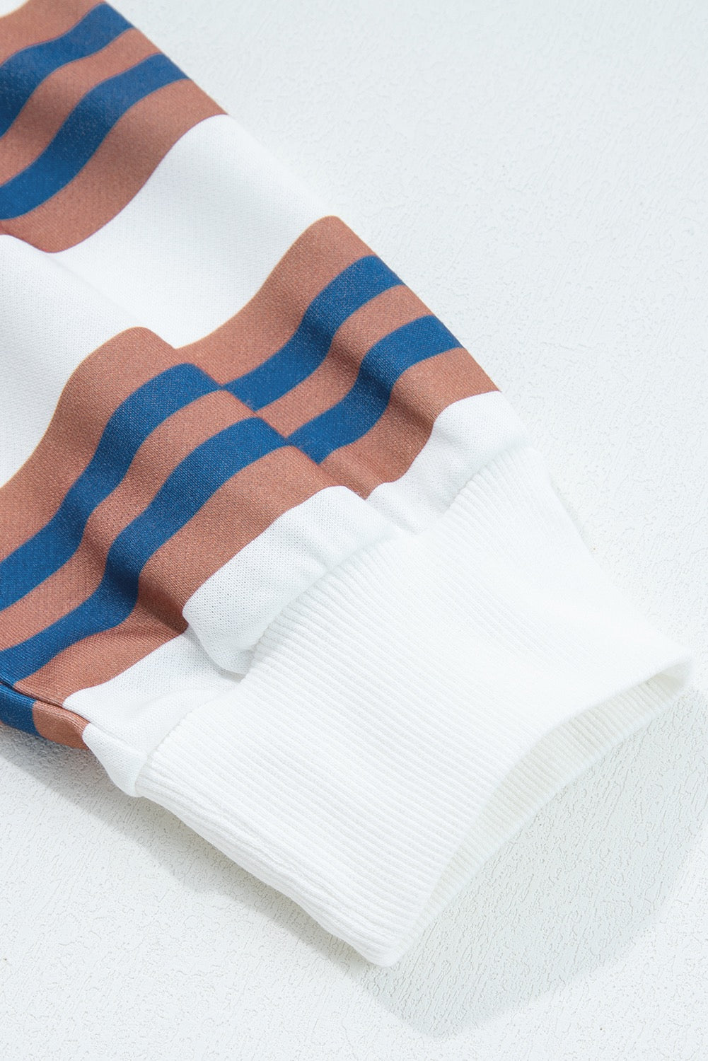 Brown Stripe Crewneck