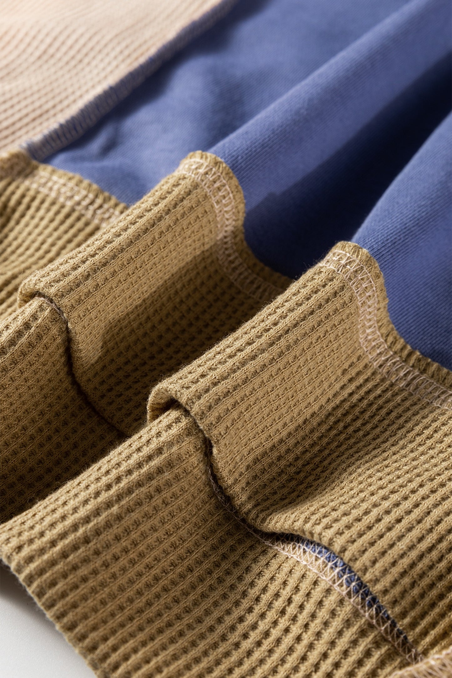 Blue Color Block Sweatshirt