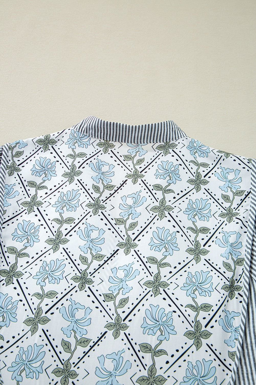 Stripe Floral Patchwork Dress