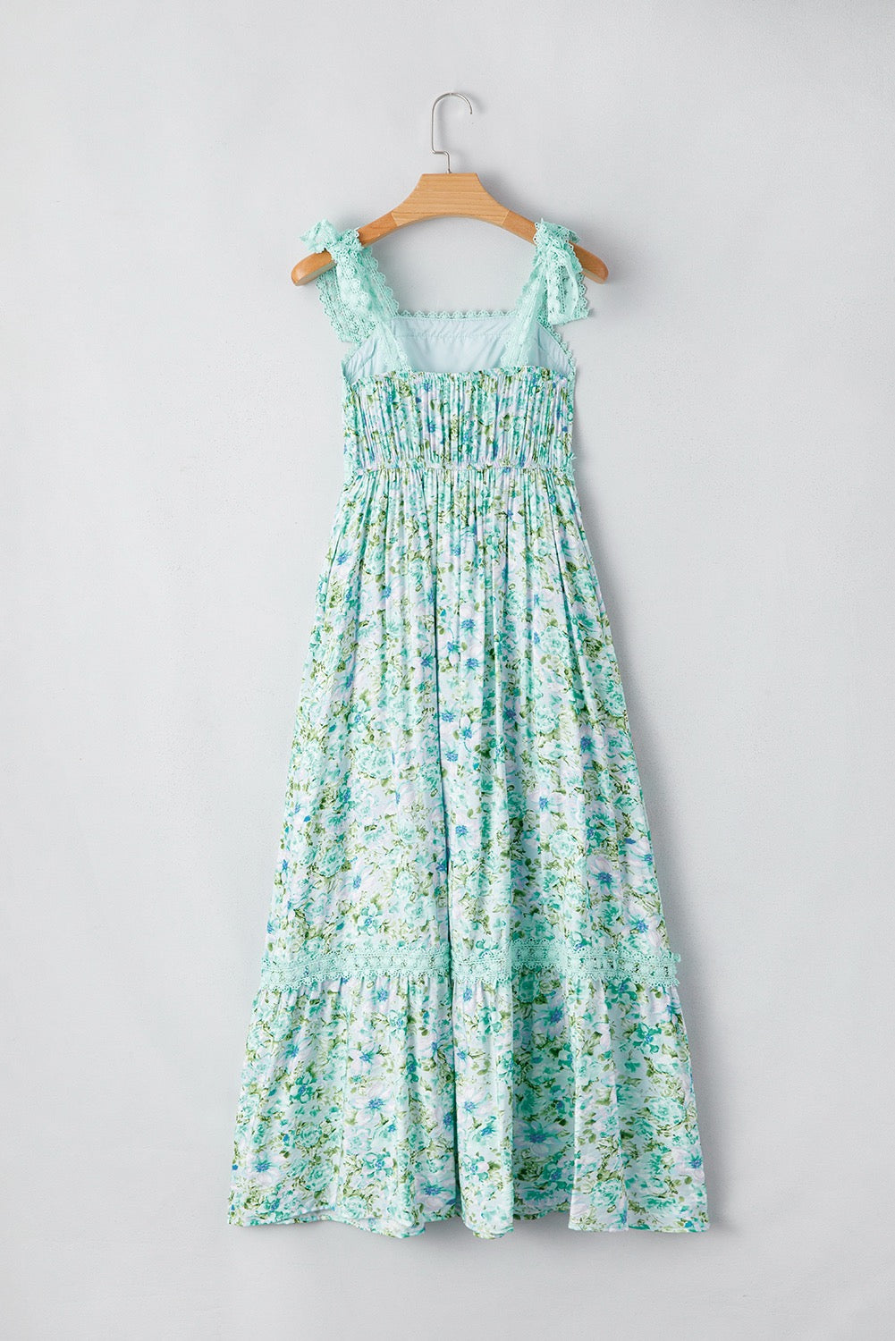 Green Floral Maxi Dress