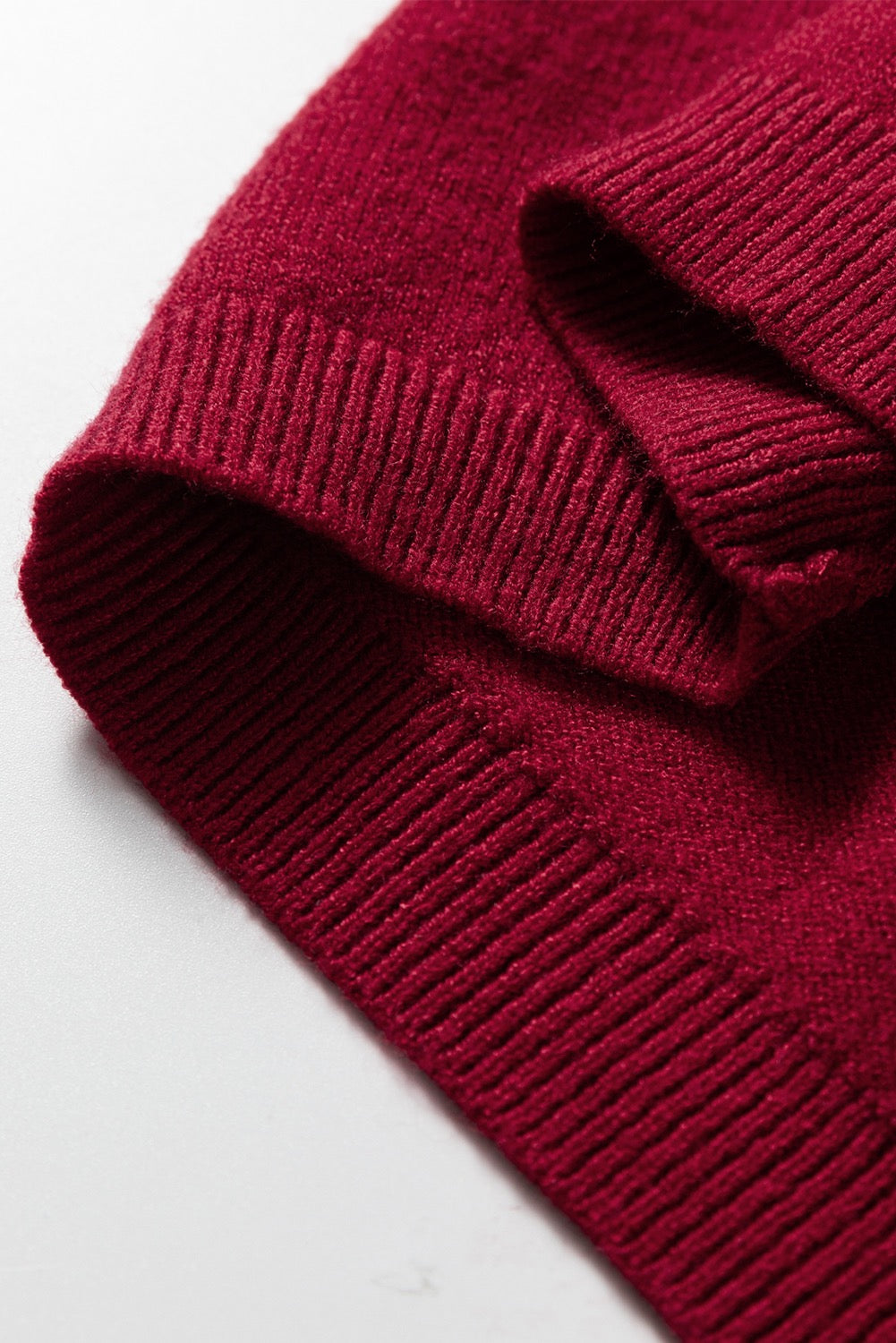 Red Sleeveless Knit Sweater