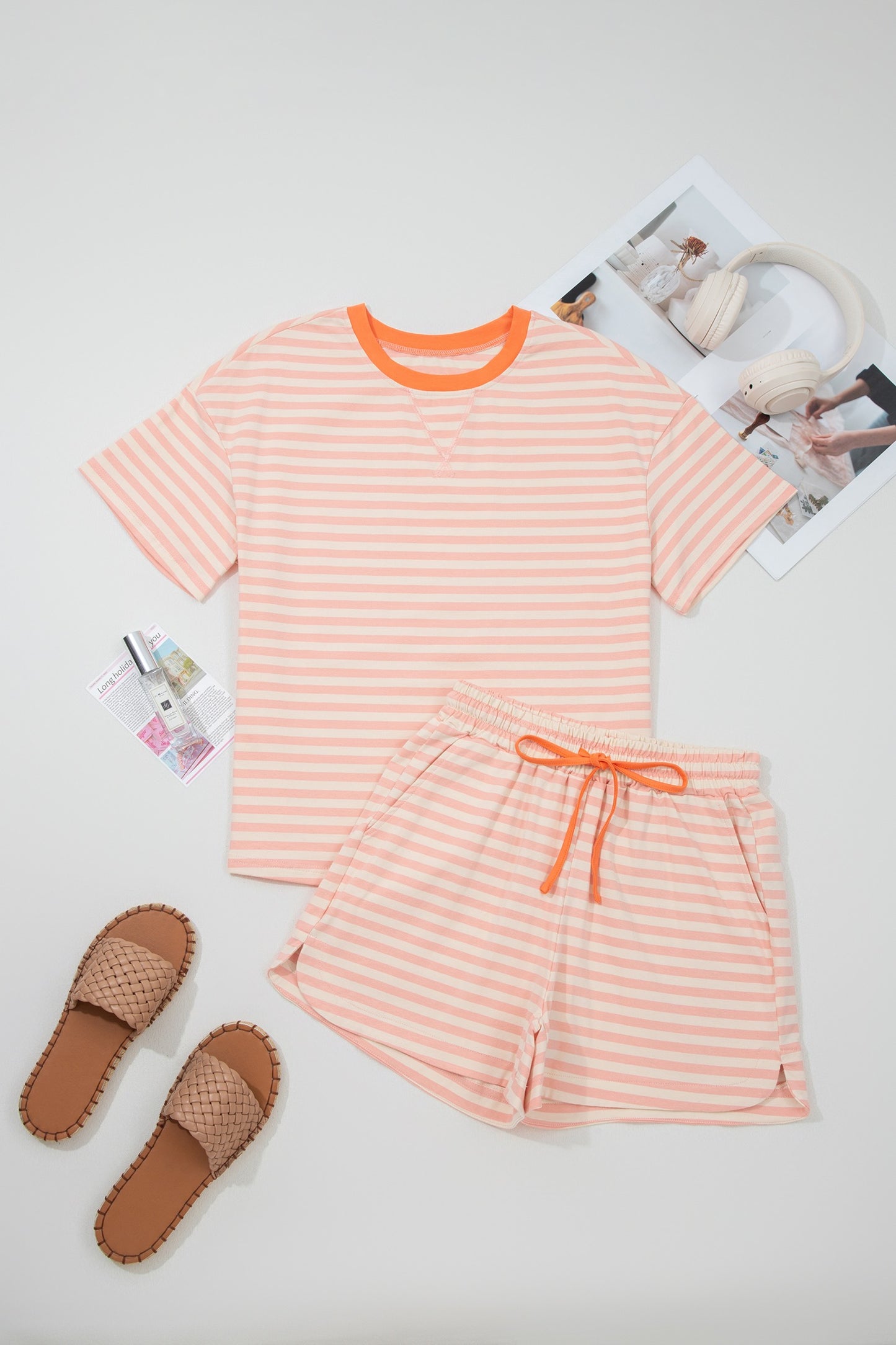 Pink Striped Set