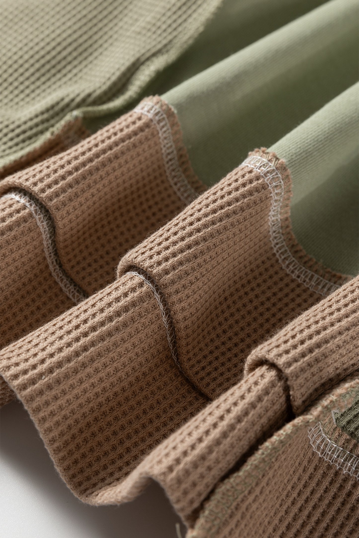 Green Color Block Sweatshirt