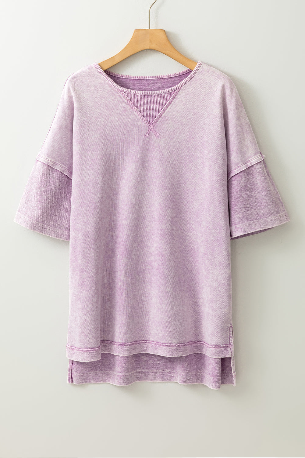 Orchid Mineral Wash Oversized Tee