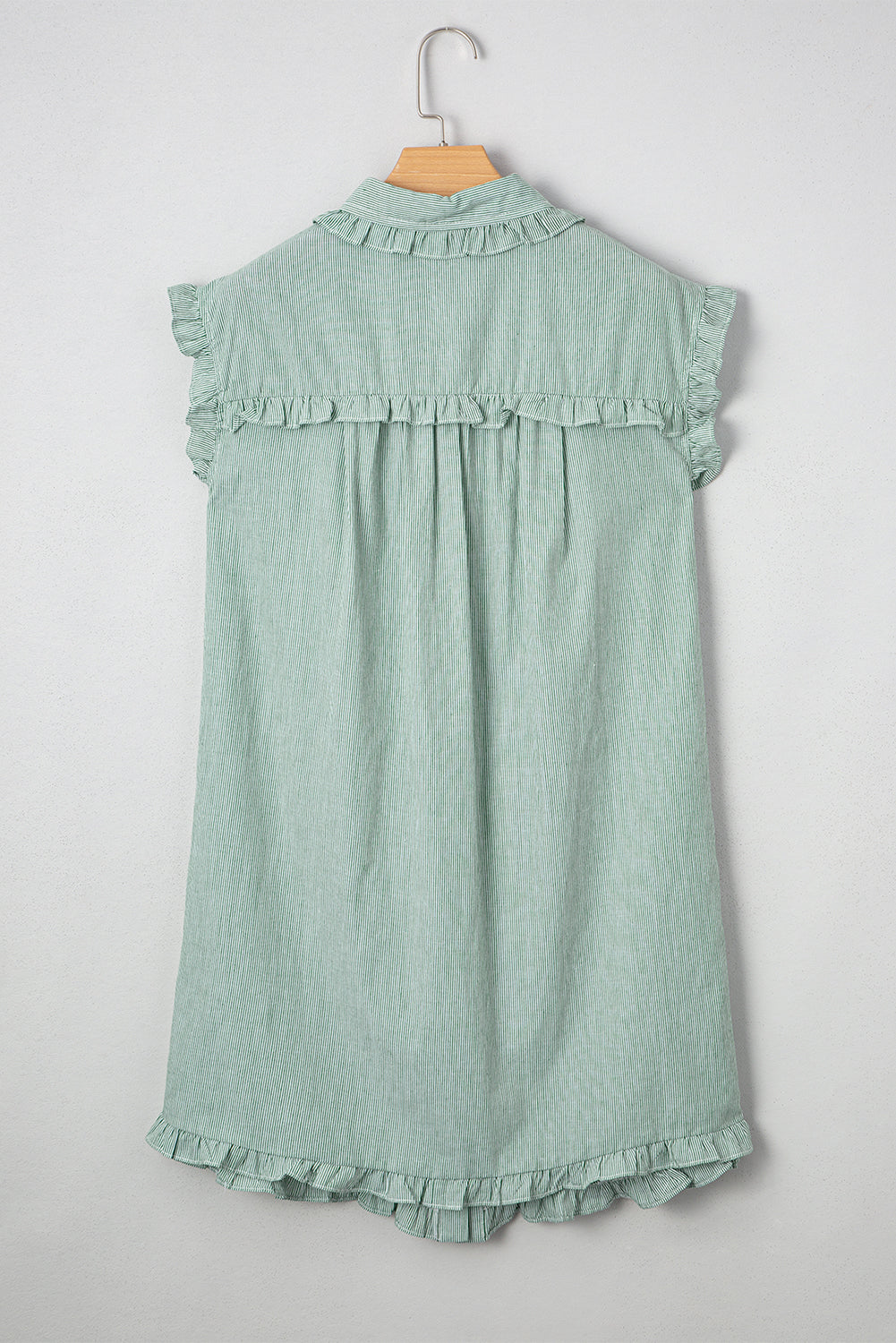 Green Frilled Mini Dress