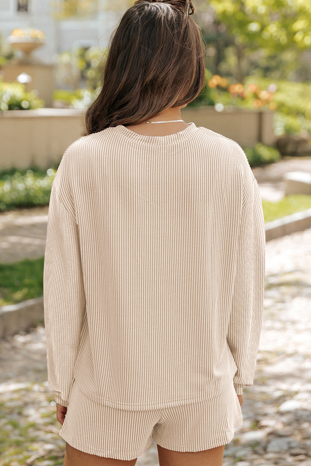 Corded Long Sleeve Shirt Set