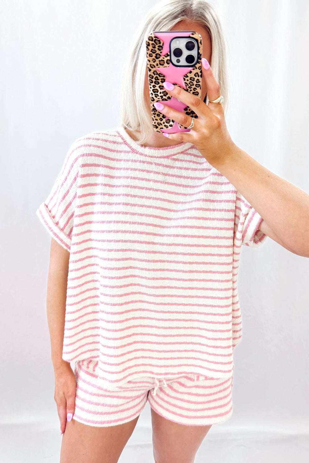Pink Stripe Set