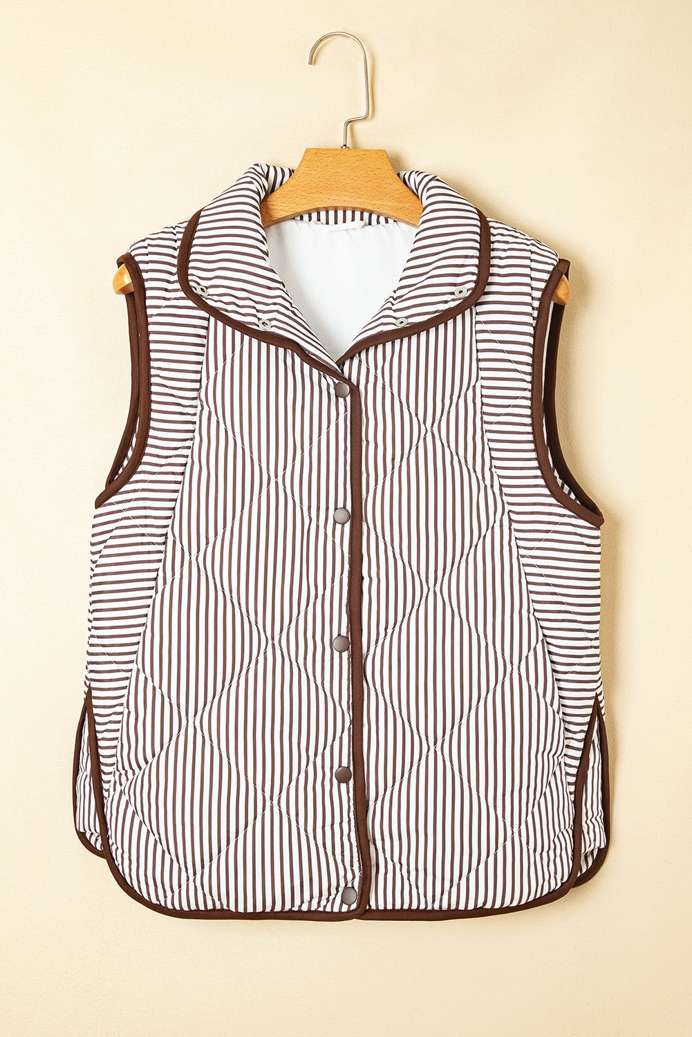 Brown Stripe Vest