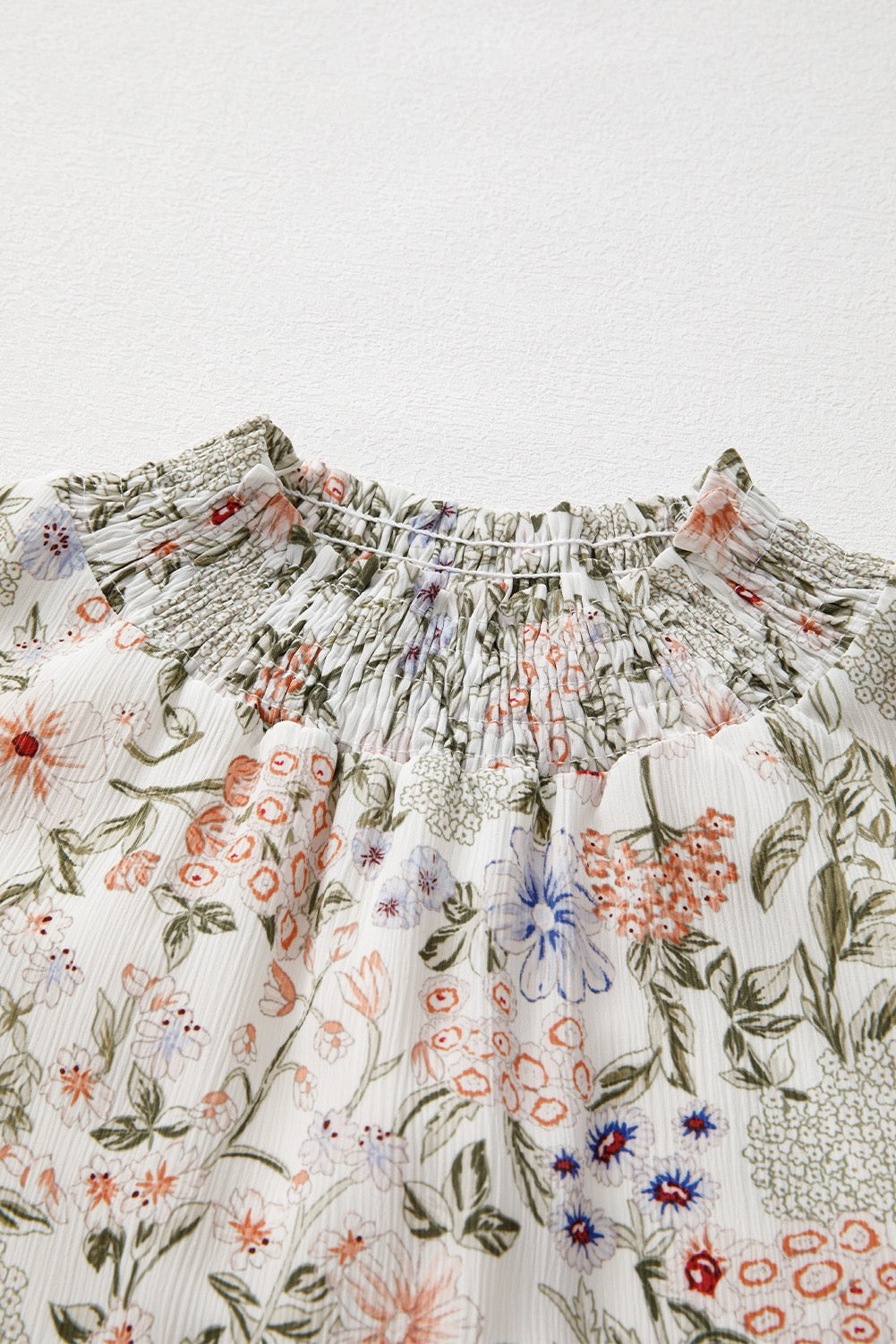 Floral Mock Neck Mini Dress