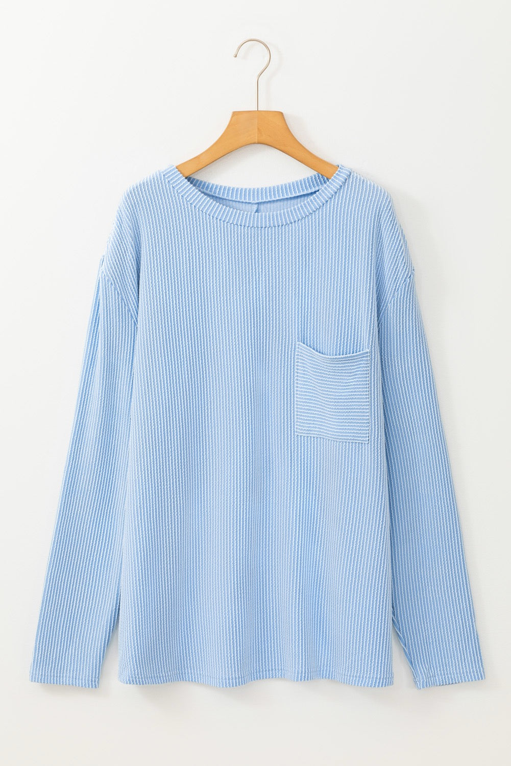 PLUS Light Blue Ribbed Longsleeve