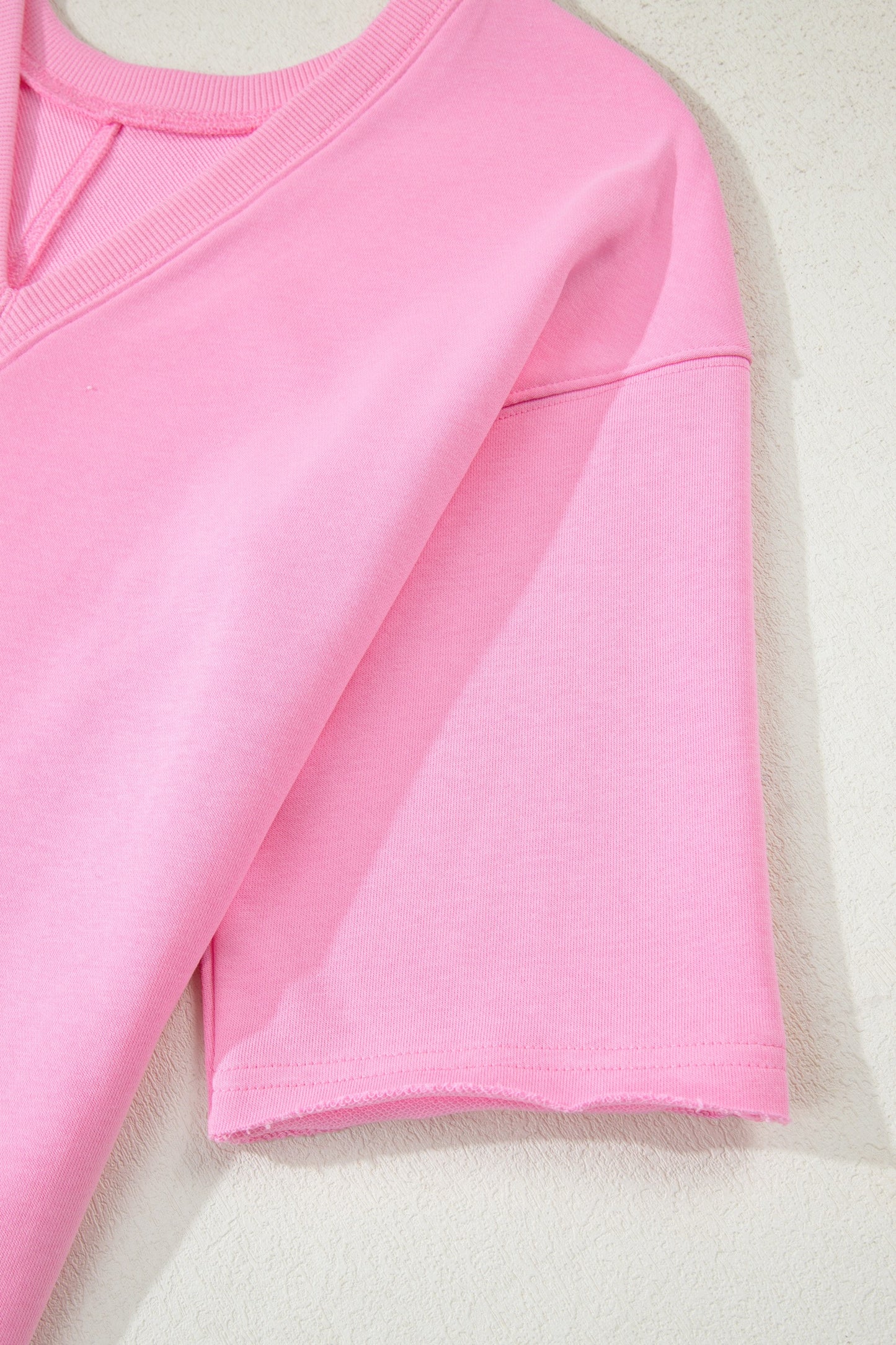 Solid Pink Oversized Romper