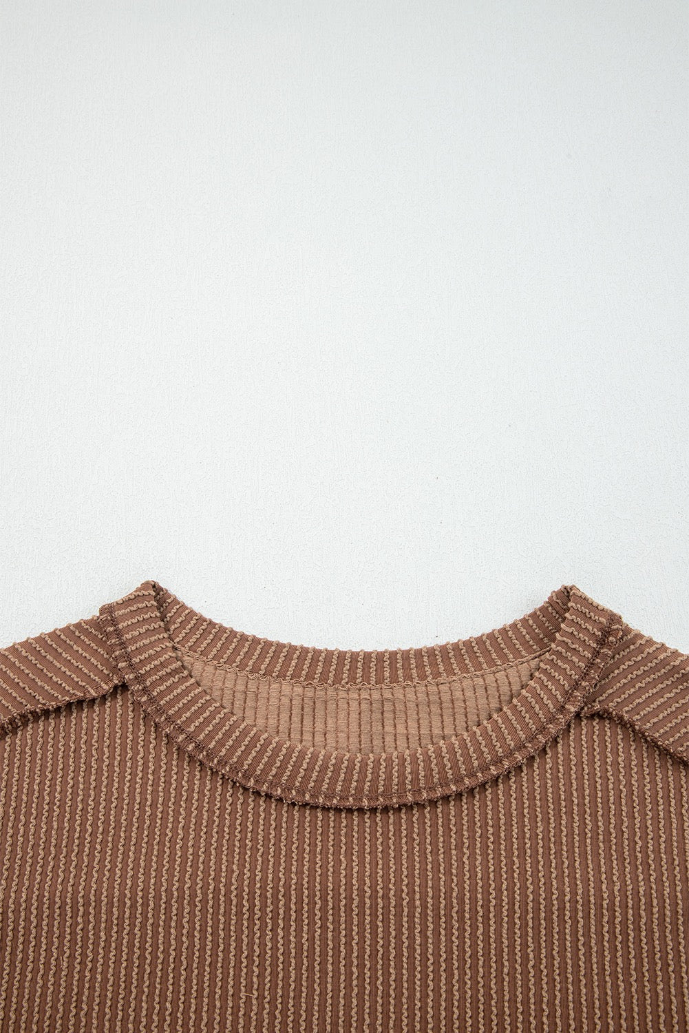Dark Khaki Ribbed Top