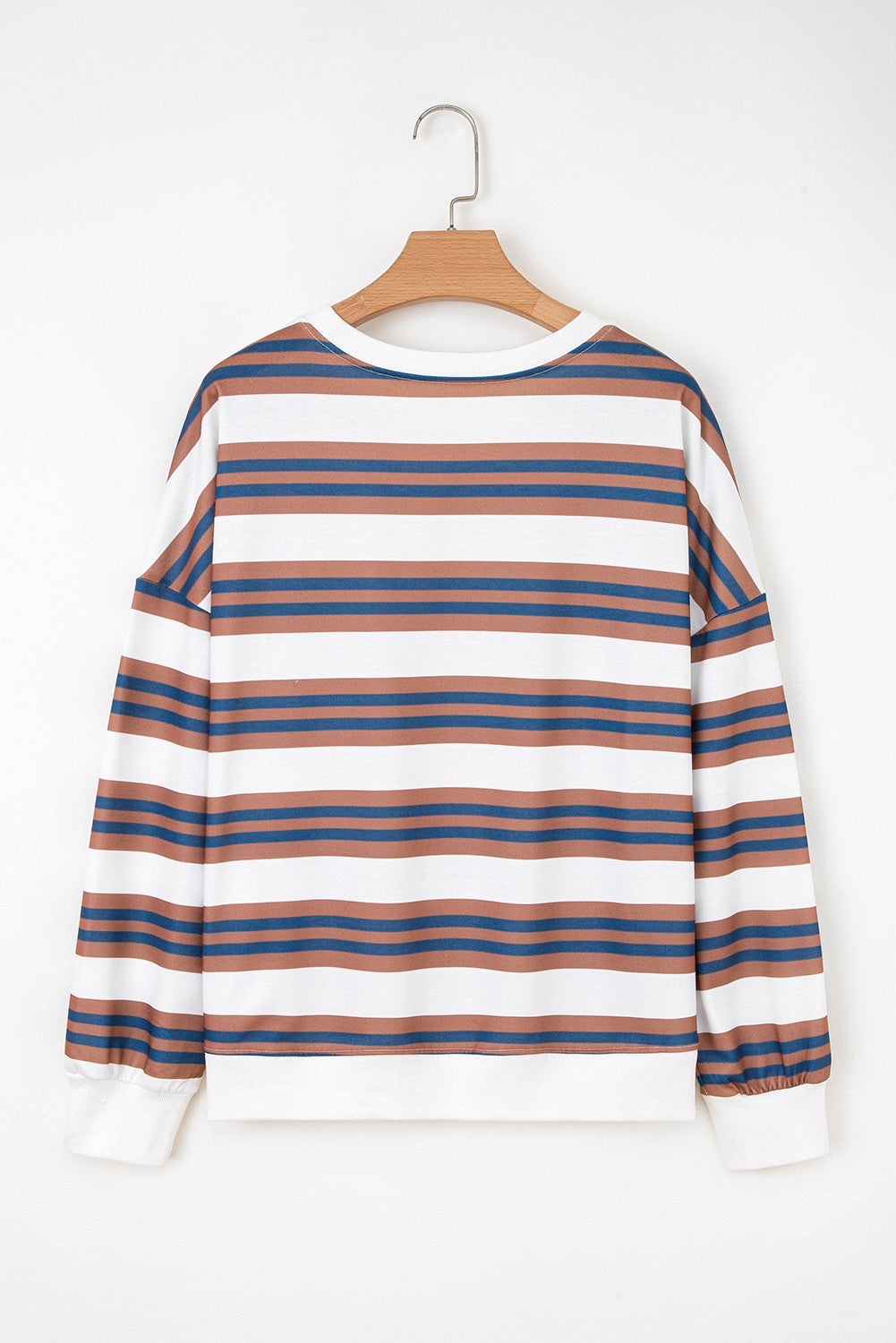 Brown Stripe Crewneck