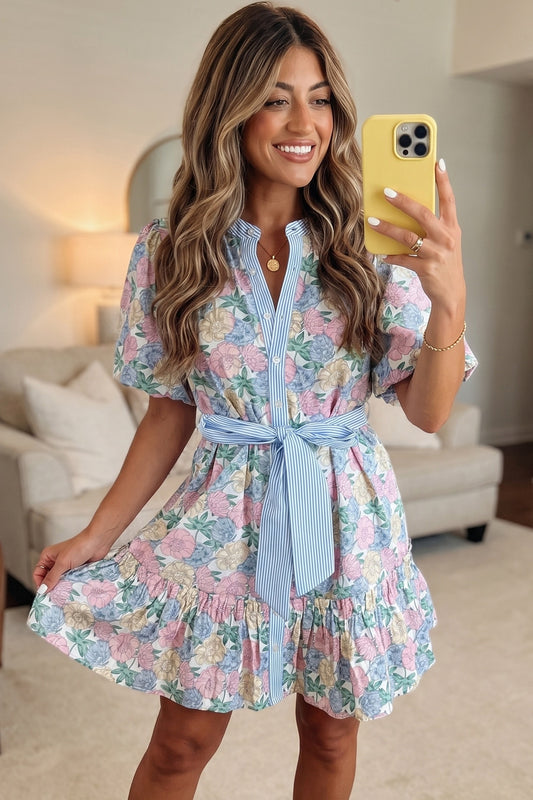 Floral Belted Dress