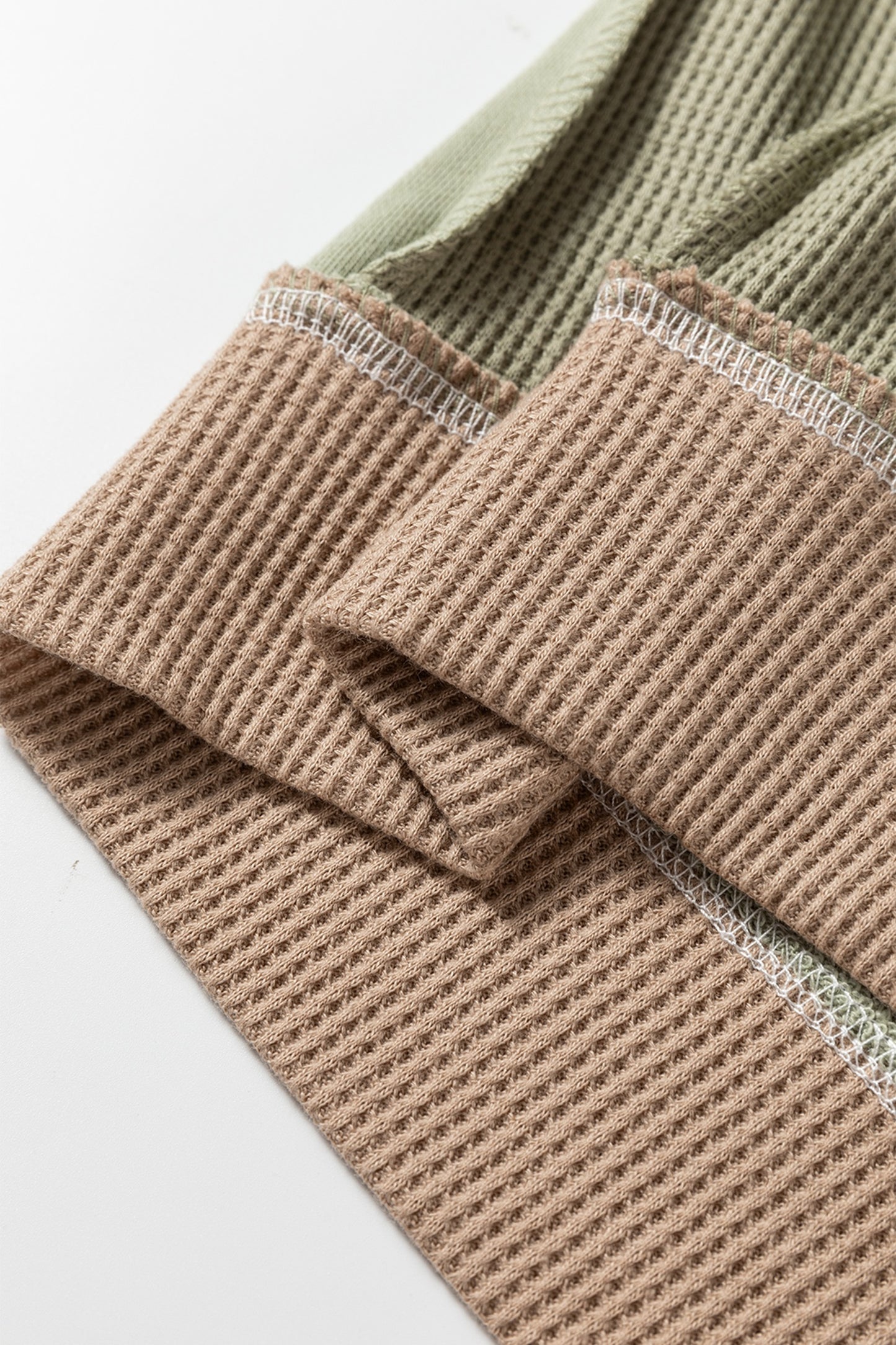 Green Color Block Sweatshirt