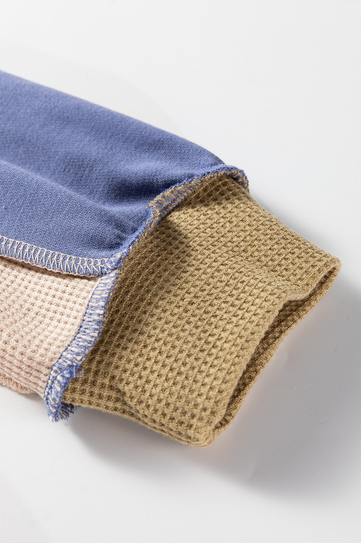 Blue Color Block Sweatshirt