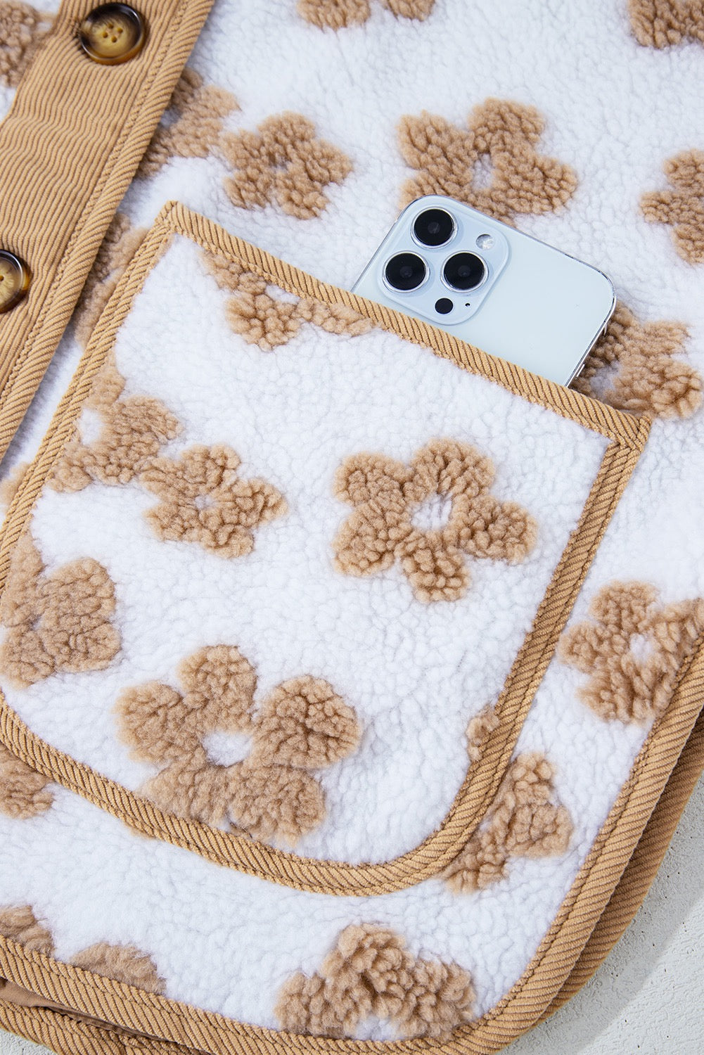 Flower Button Up Jacket