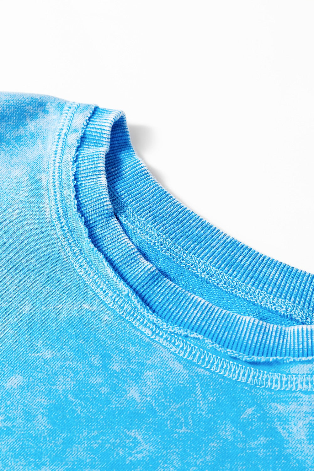 Blue Mineral Wash Pullover