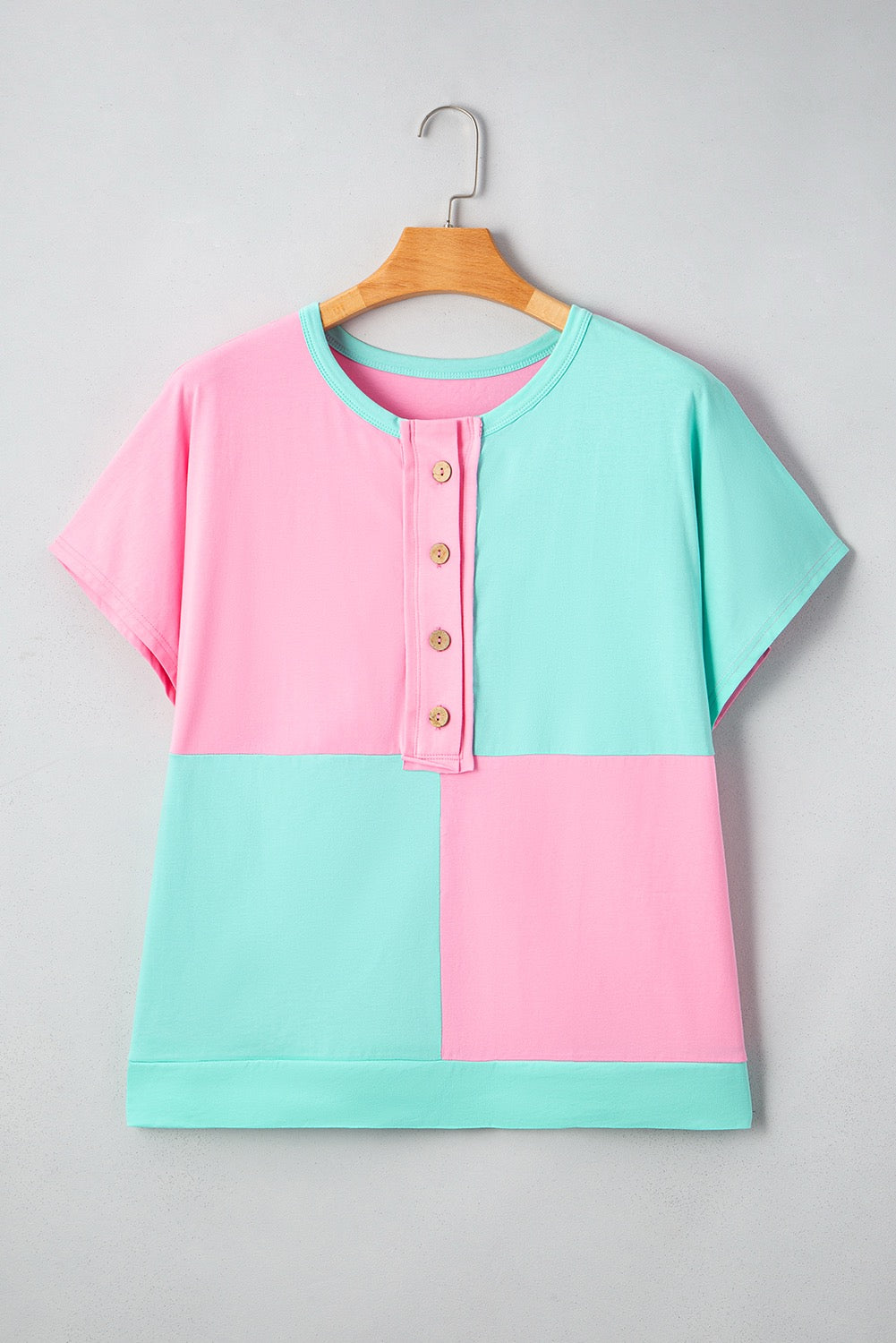 Plus Color Block Top