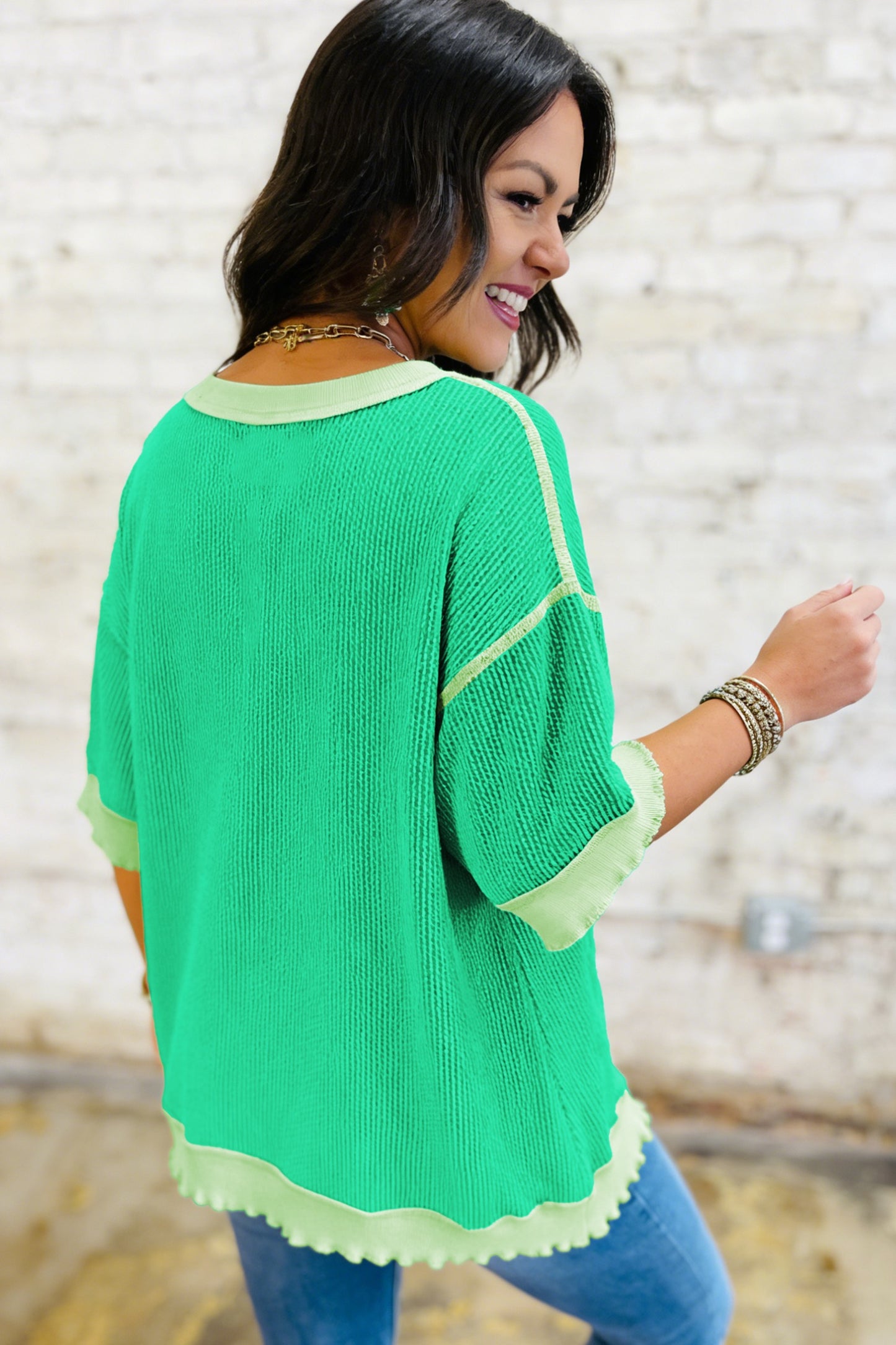 Mint Green Oversized Top