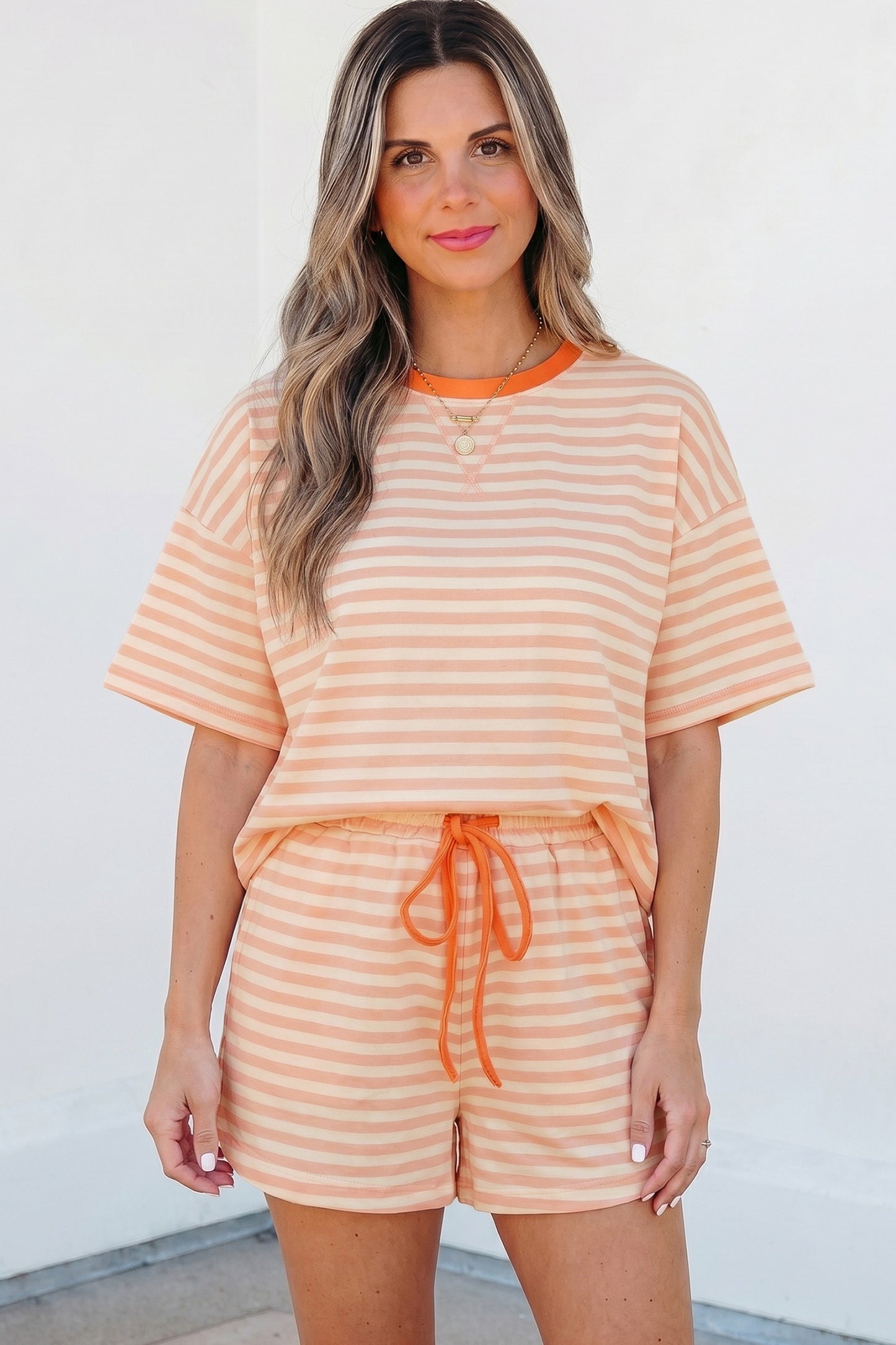 Pink Striped Set