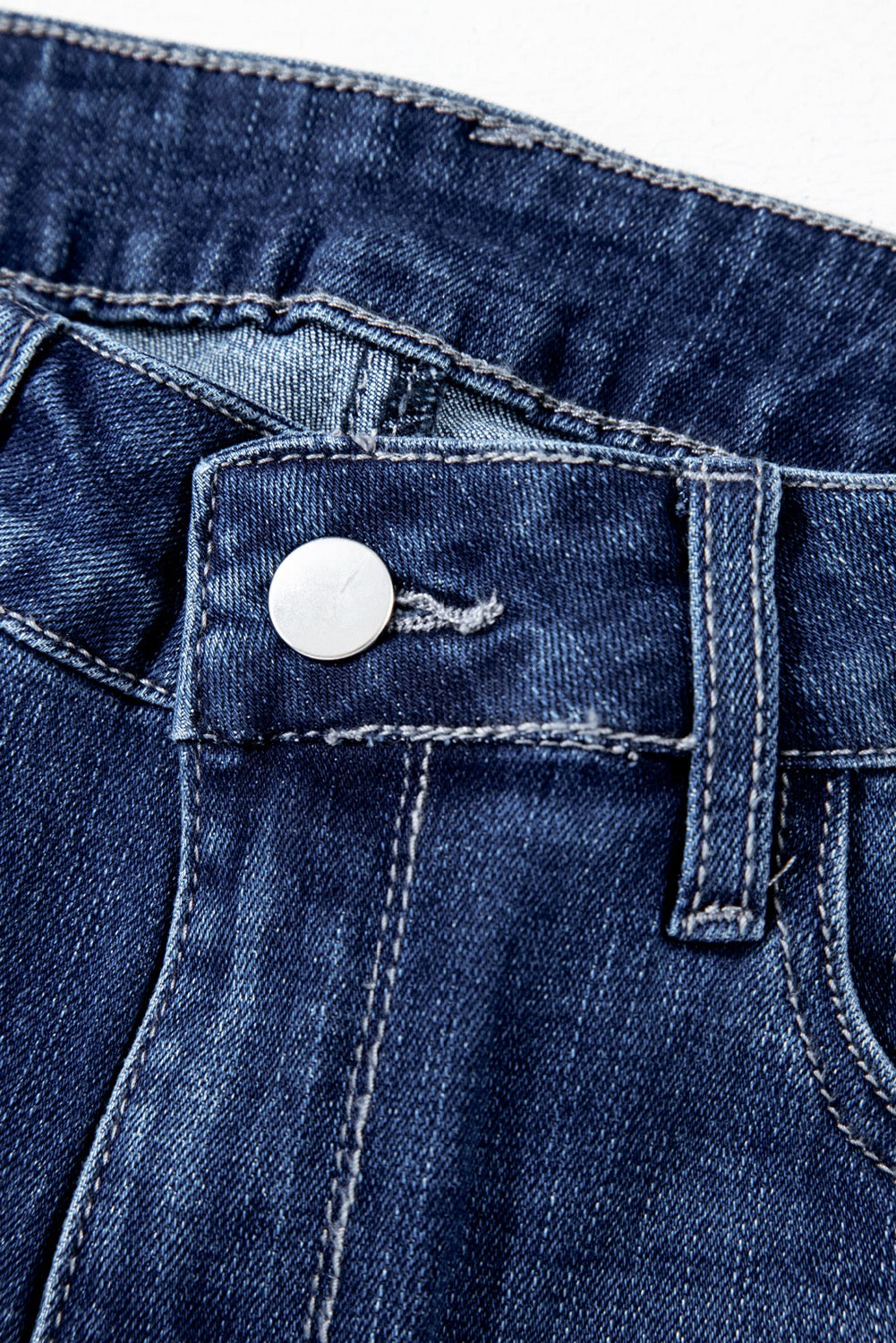 Sail Blue Distressed Cropped Jeans