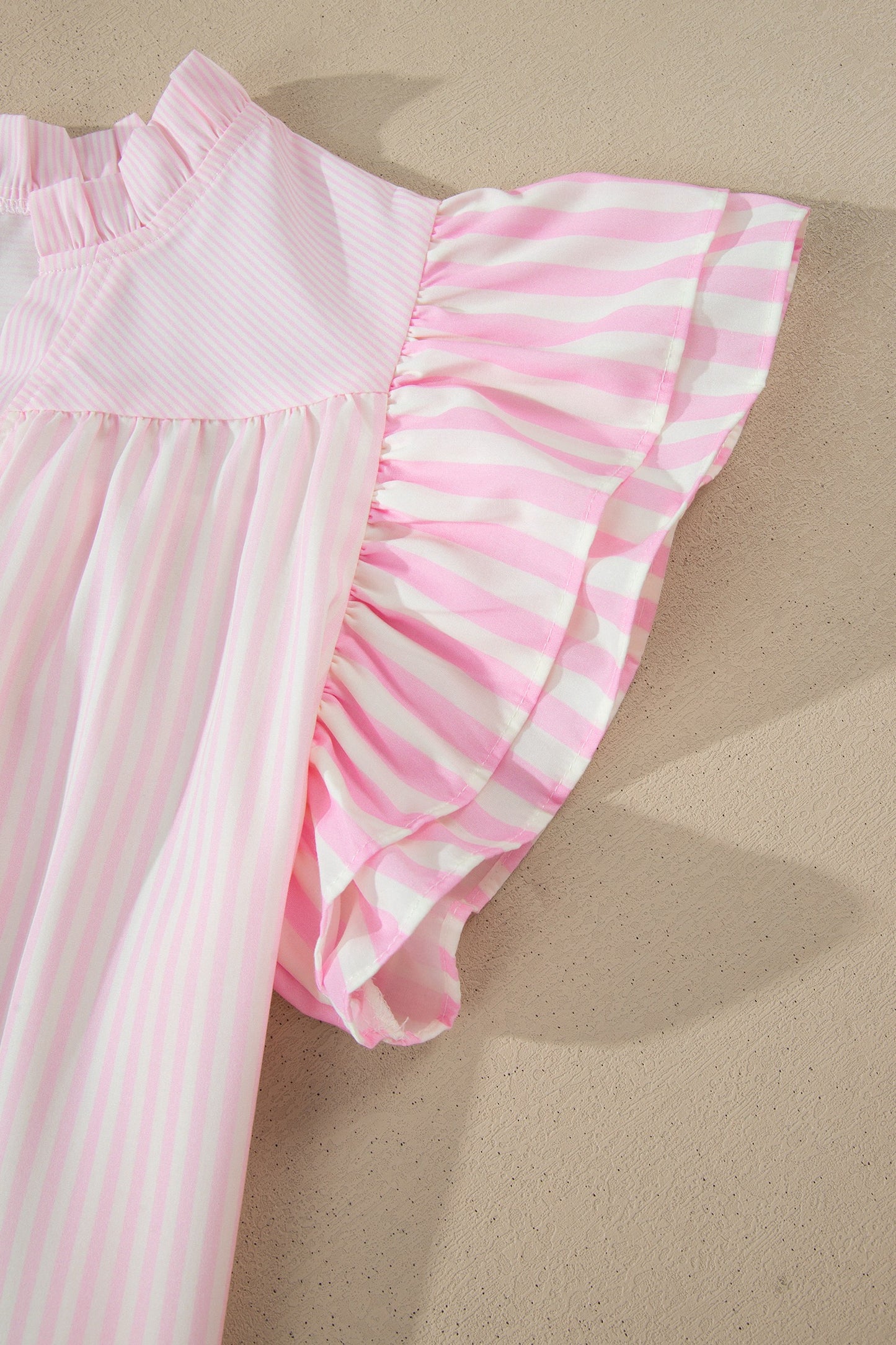 Pink Striped Blouse