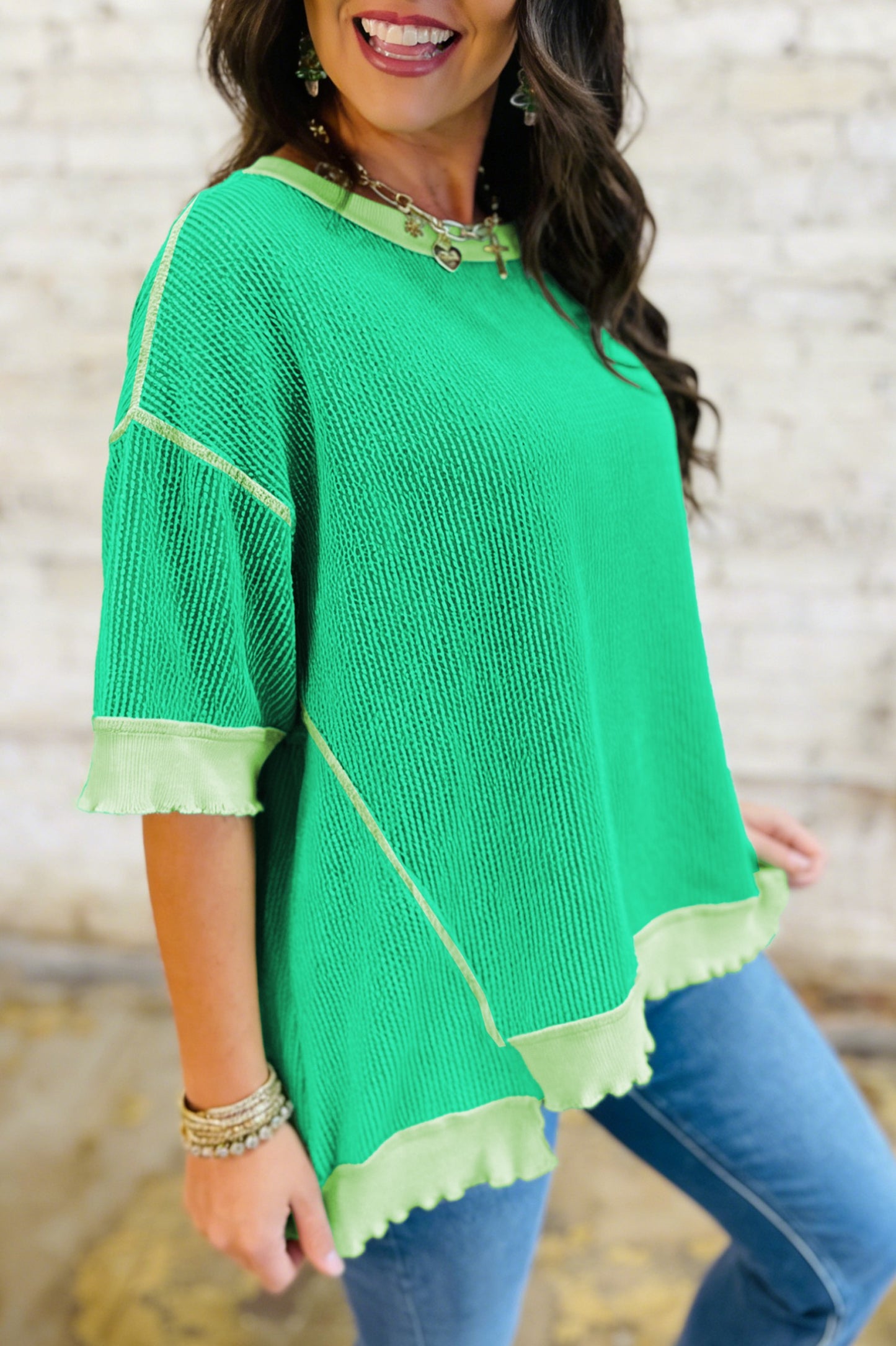 Mint Green Oversized Top