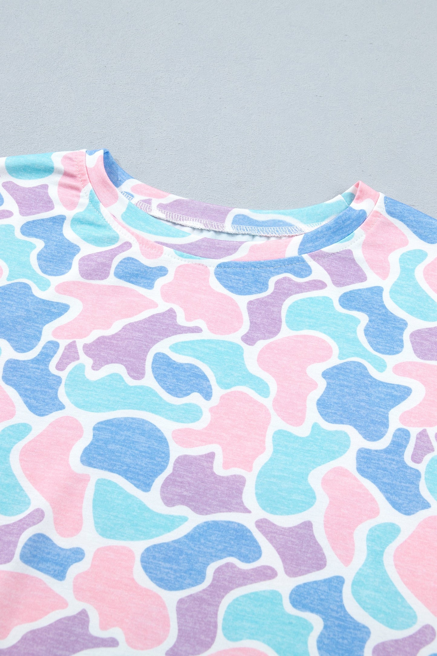 Multicolor Camo Top