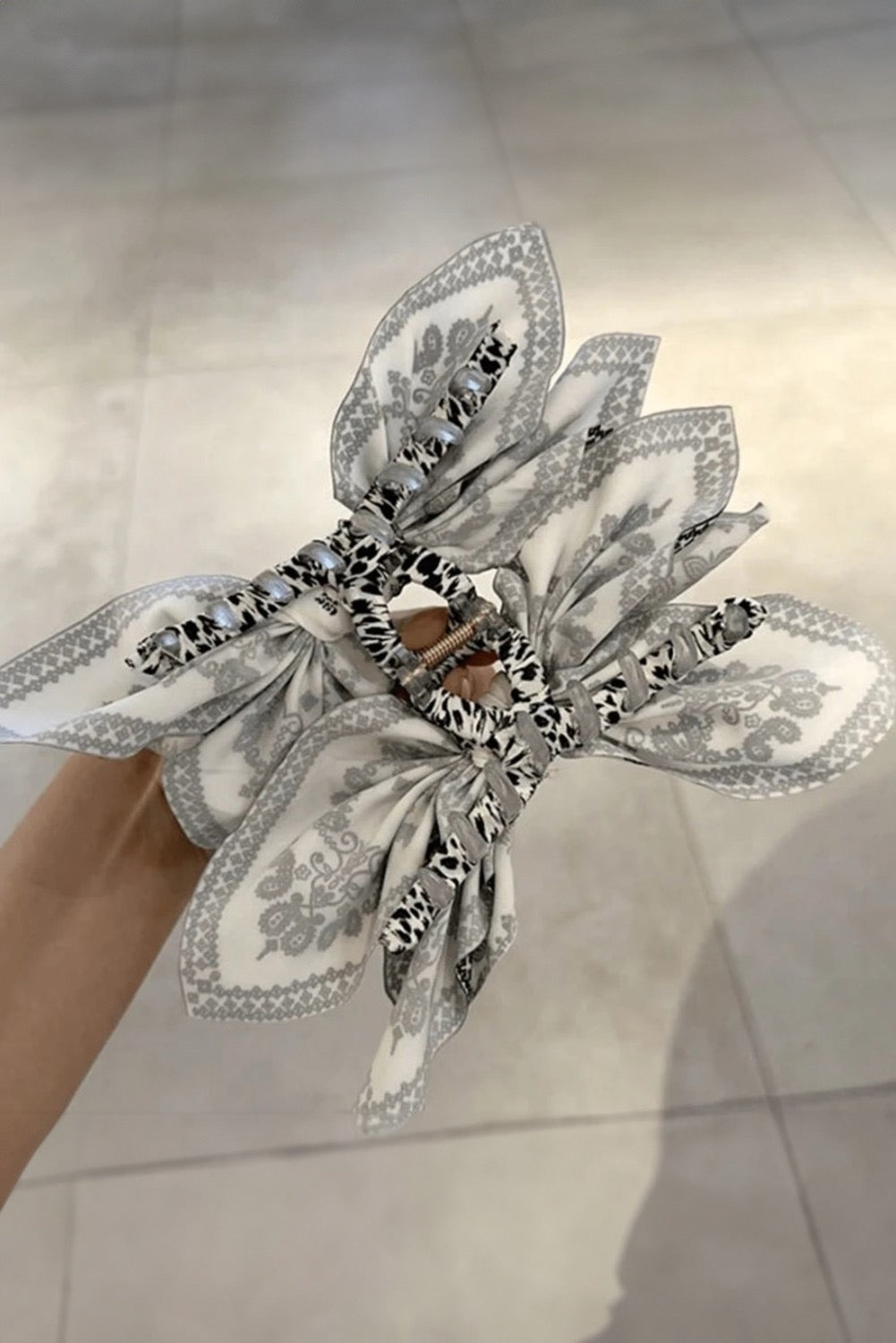 Paisley Print Hair Clip