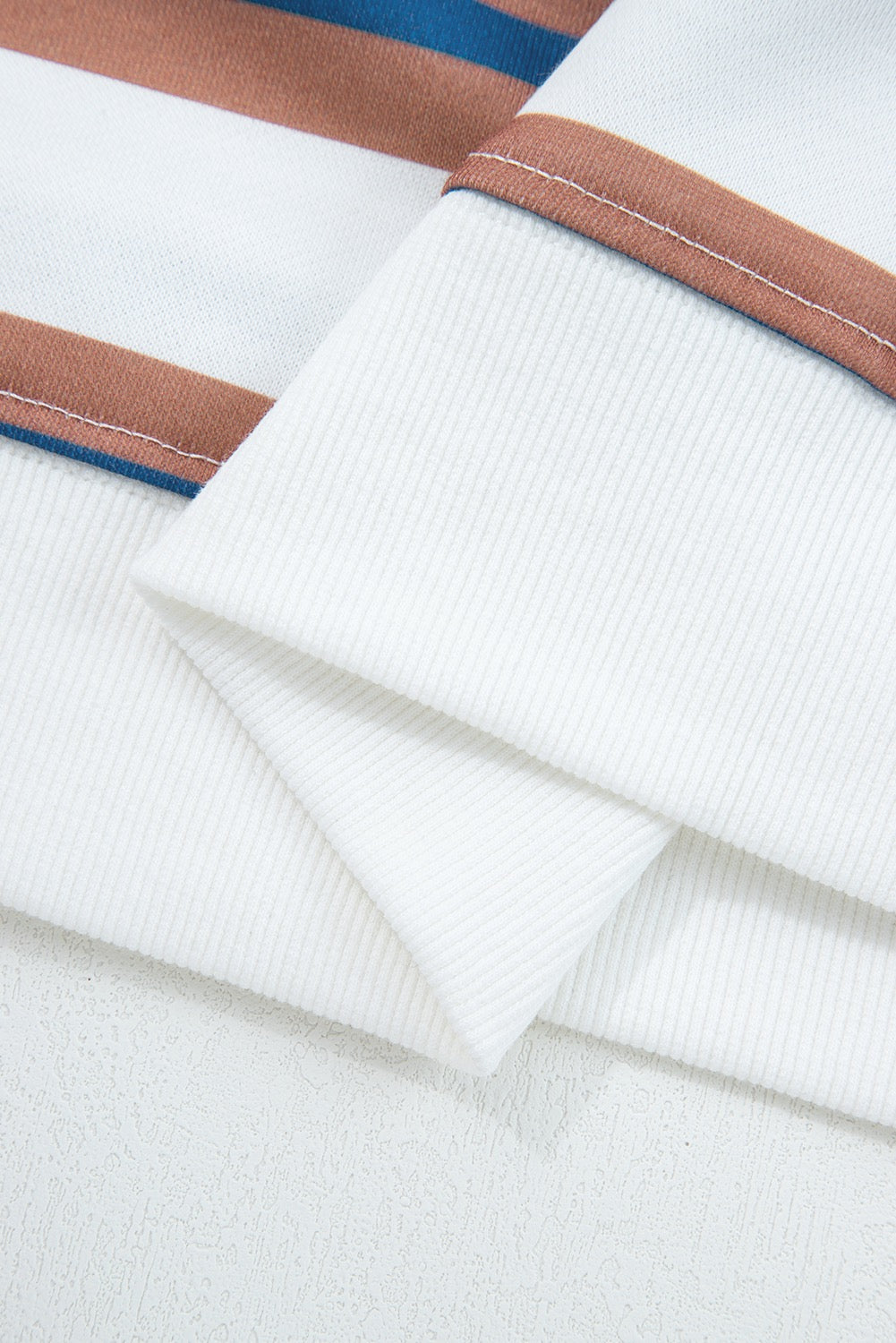 Brown Stripe Crewneck