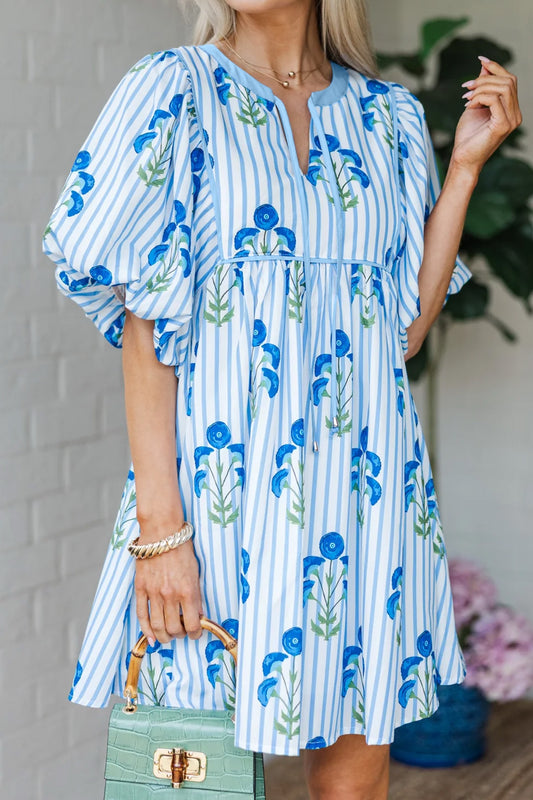 Blue Floral Dress