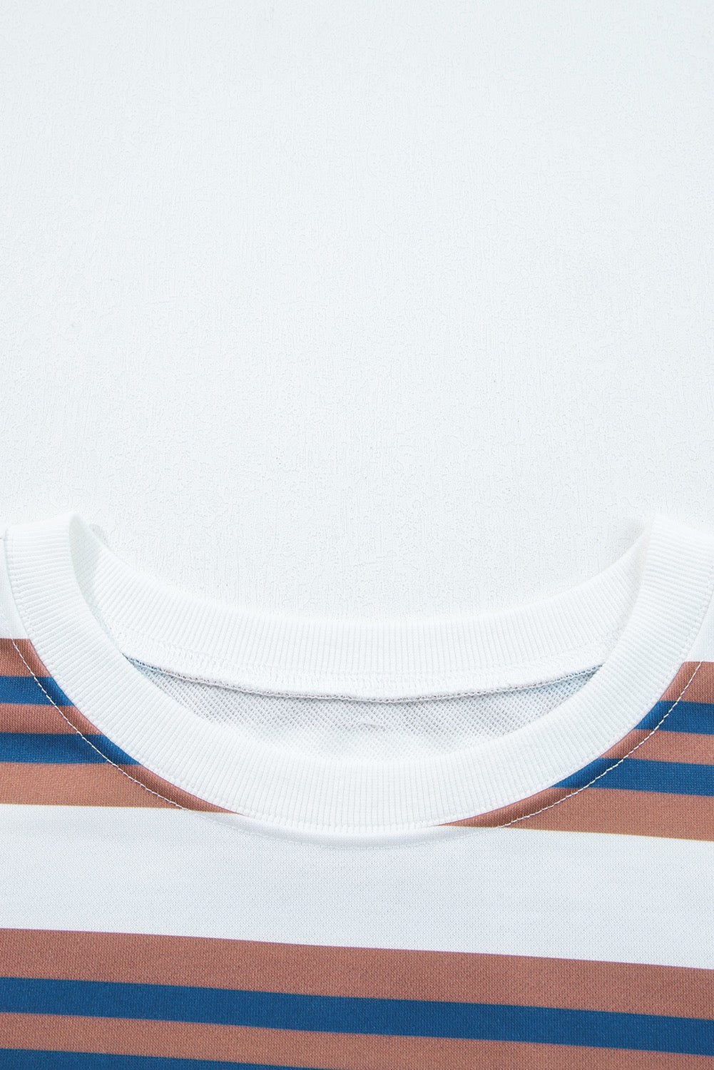 Brown Stripe Crewneck