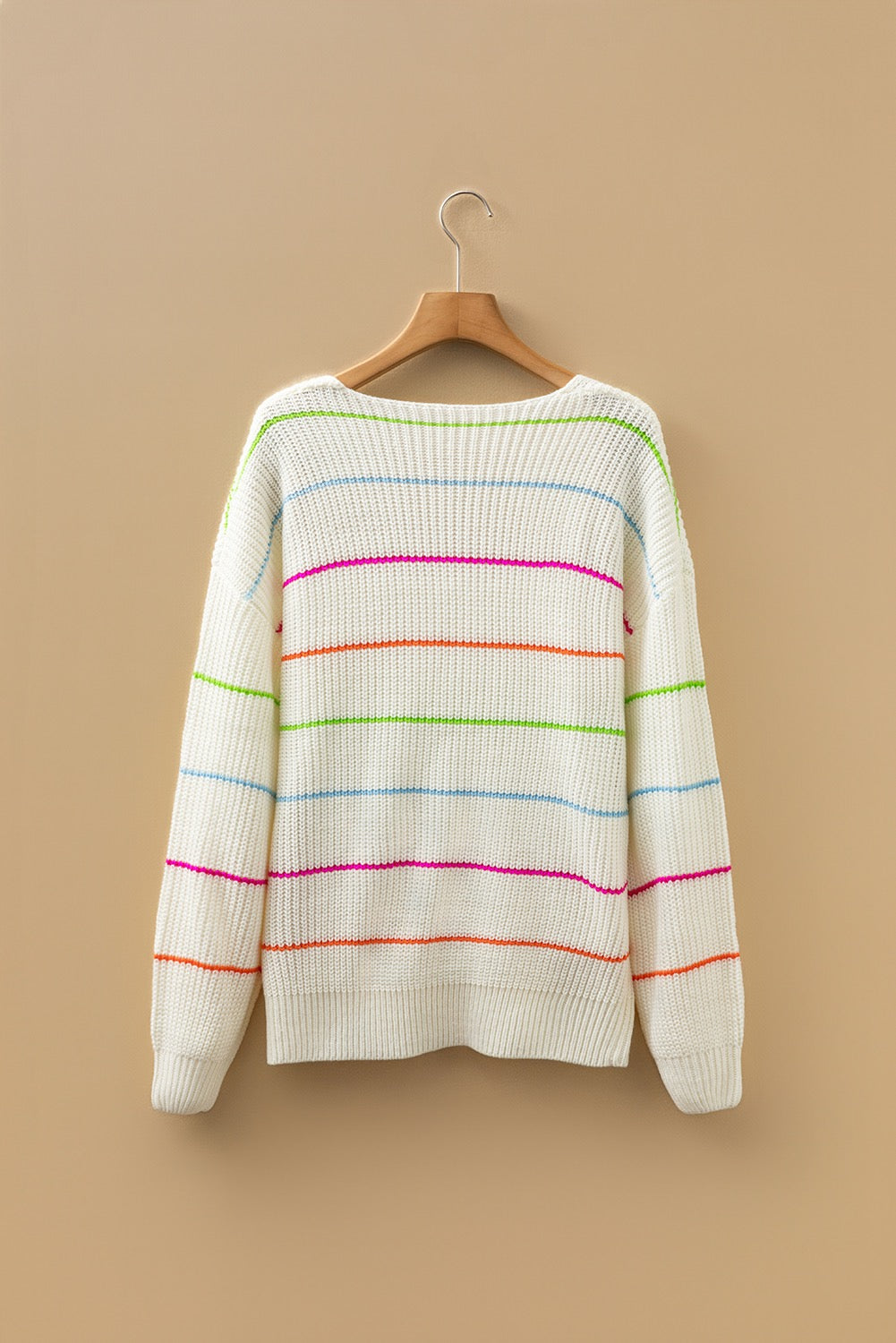 Colorful Striped Long Sleeve Top