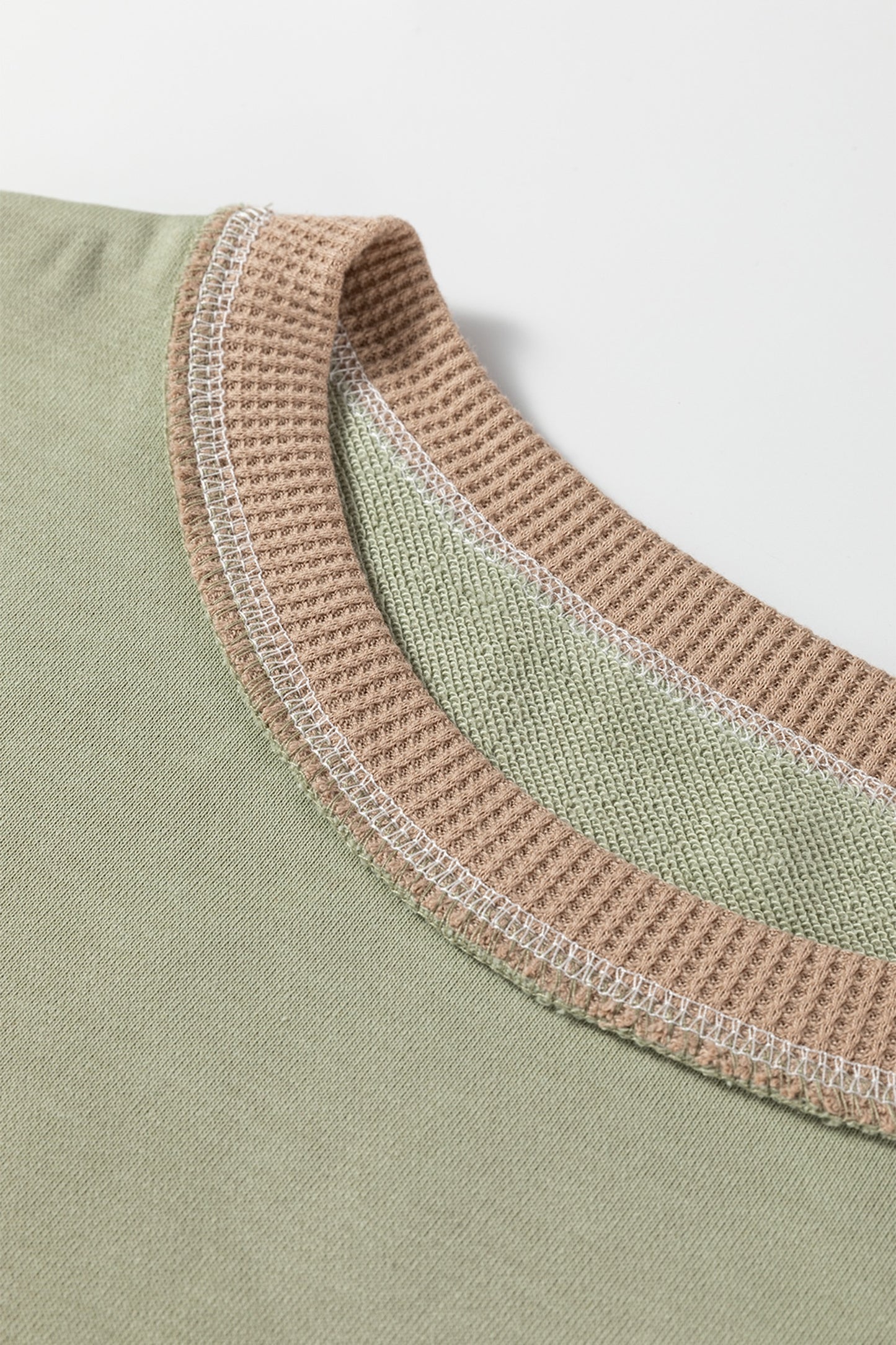 Green Color Block Sweatshirt