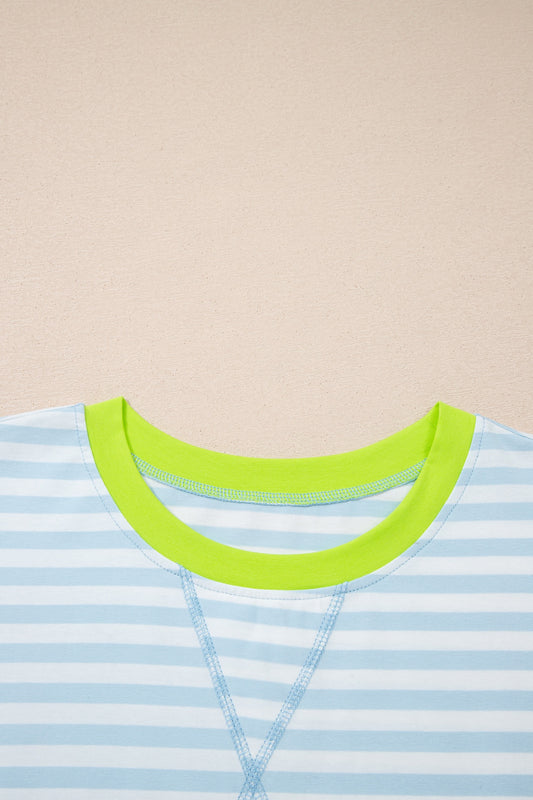 Sky Blue Stripe Set