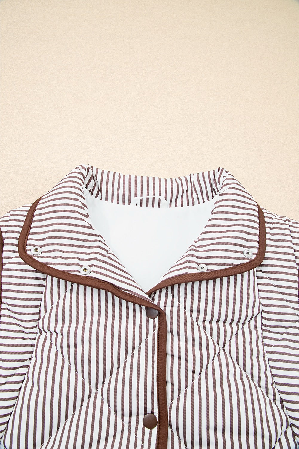 PLUS Brown Stripe Vest
