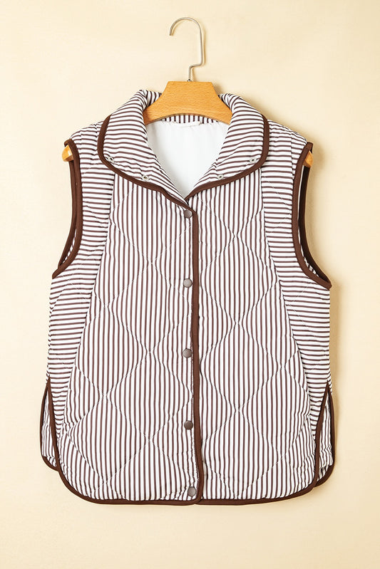 PLUS Brown Stripe Vest