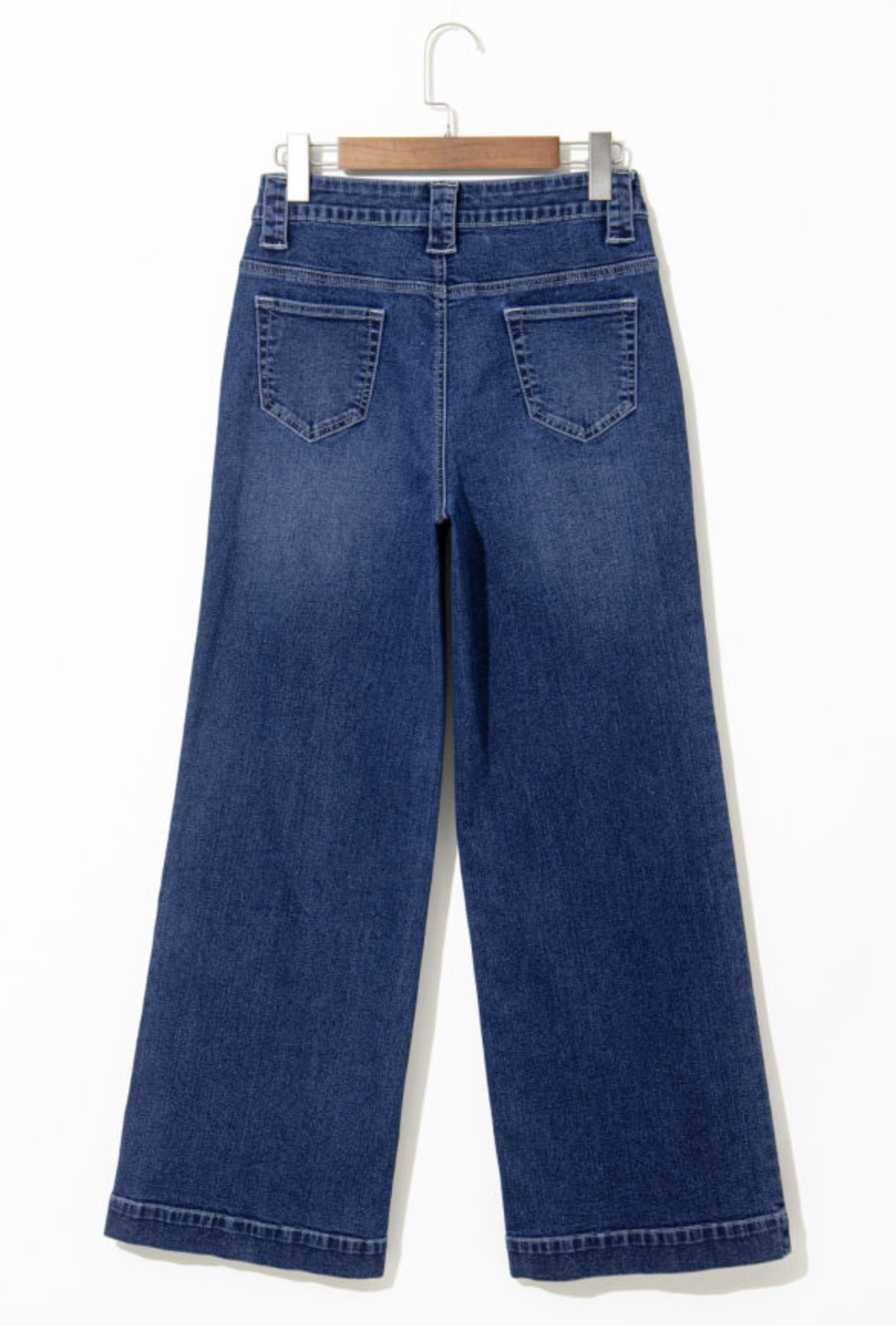 Sail Blue Wide Leg High Waisted Jeans