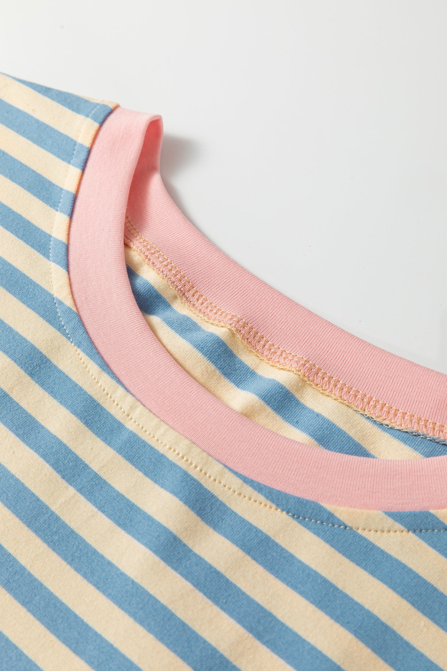 Sky Blue Striped Top