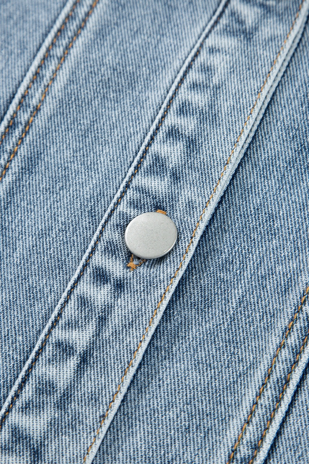 Scalloped Denim Shacket
