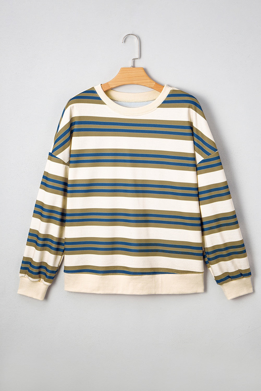 Khaki Stripe Pullover