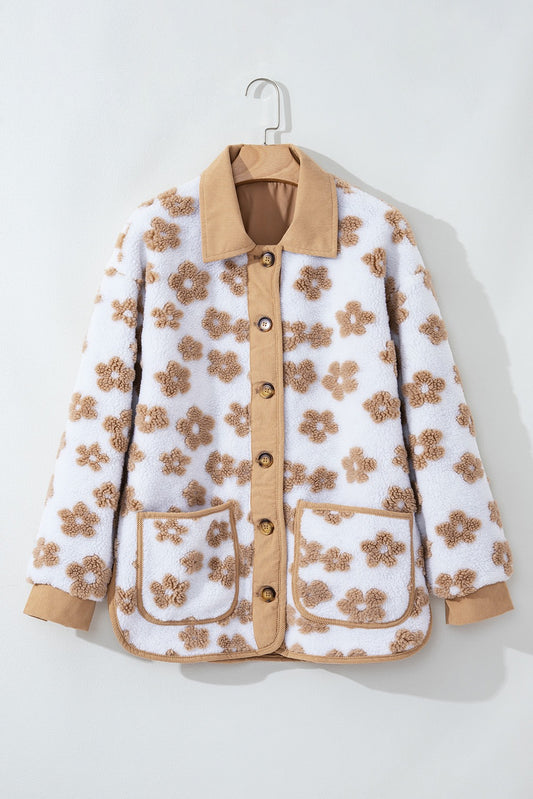 Flower Button Up Jacket