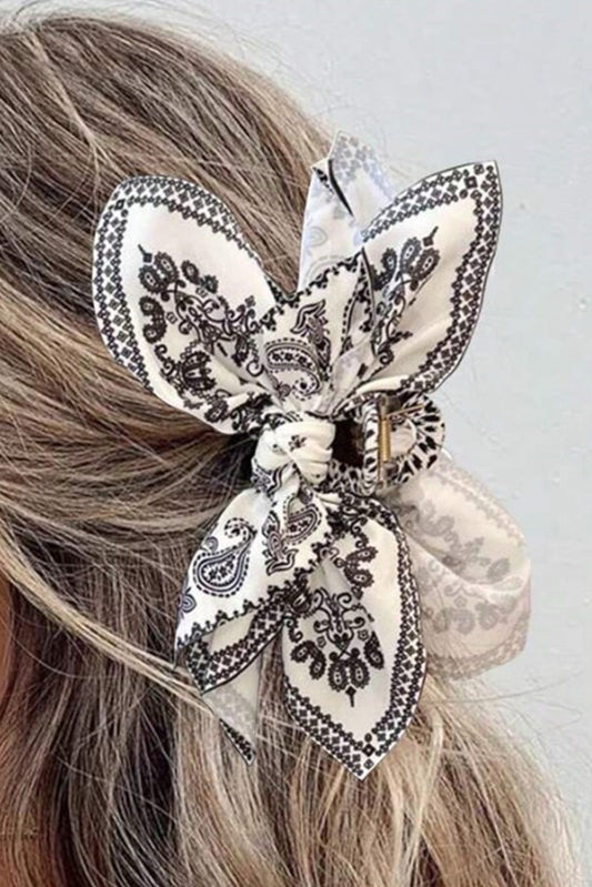 Paisley Print Hair Clip