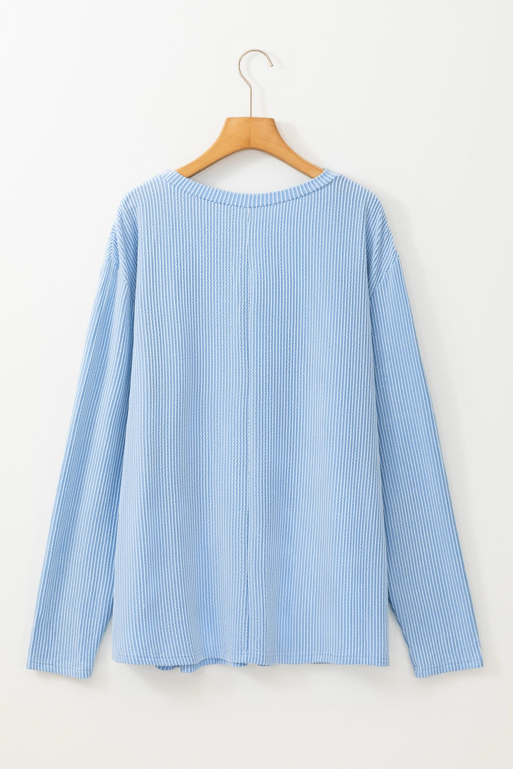 PLUS Light Blue Ribbed Longsleeve