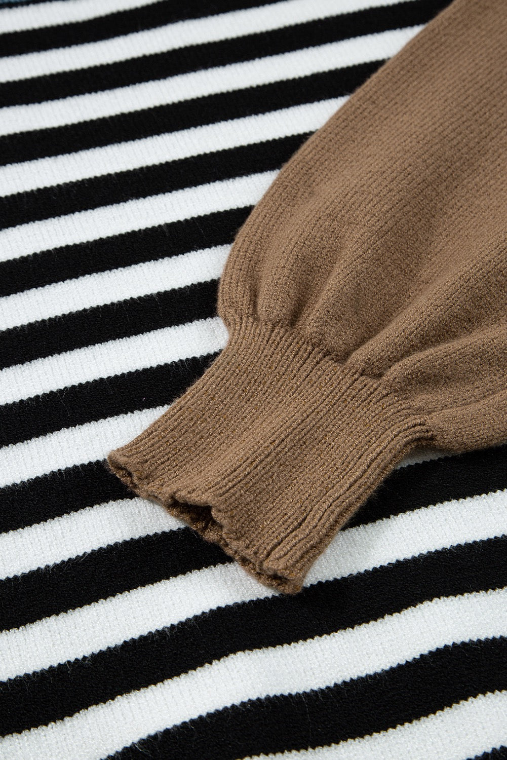 Color Block Striped Long Sleeve Top